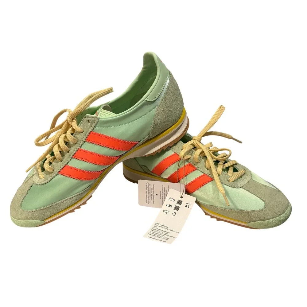 Adidas SL 72 OG Mint Coral Suede Nylon Retro Running Sneakers Shoes Size 8.5 NWT